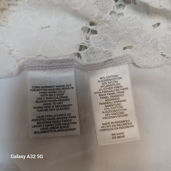 Anne Klein White Sleeveless Tie Front Tank Top Blusse Size S Offer Are Welcome - Picture 9 of 12